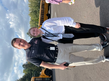 elk mound middle school student dress like the principal day